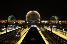 Hje Tstrup Station by night