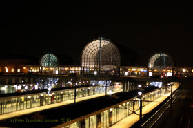 Hje Tstrup Station by night