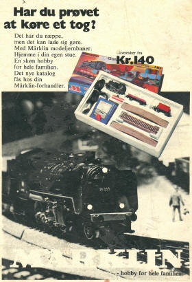 Mrklin DB BR 24 og 3000 startst i Anders And & Co. nr. 51, 1971