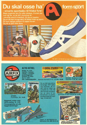 Airfix samlest i Anders And & Co. nr. 12, 1977